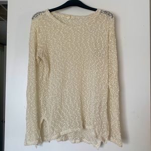 Sparkly long sleeve top